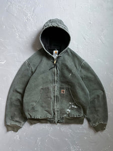 Carhartt Faded Moss Green Hooded Jacket [L]