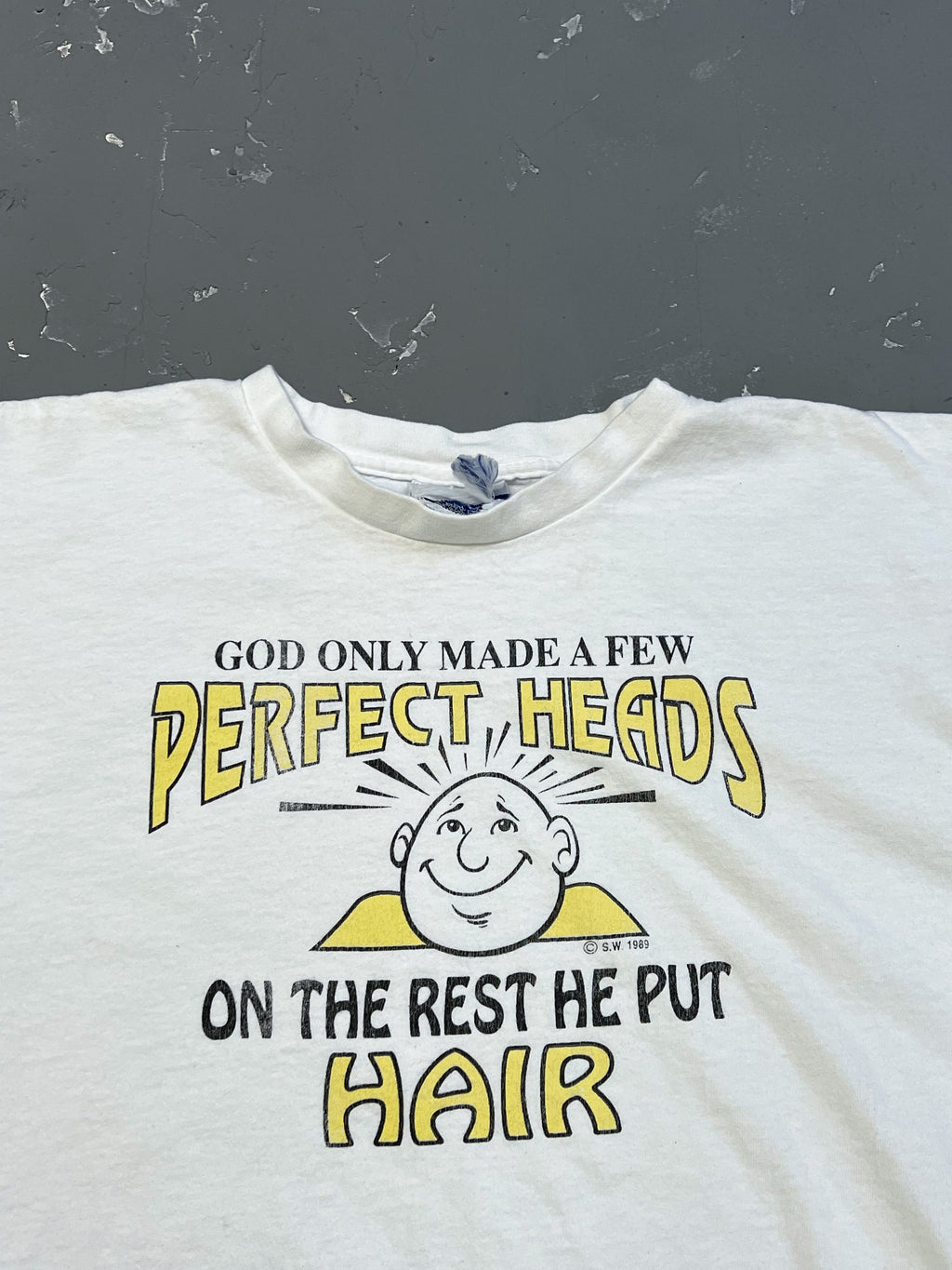 1990s “God Only Made a Few Perfect Heads..” Tee [L/XL]