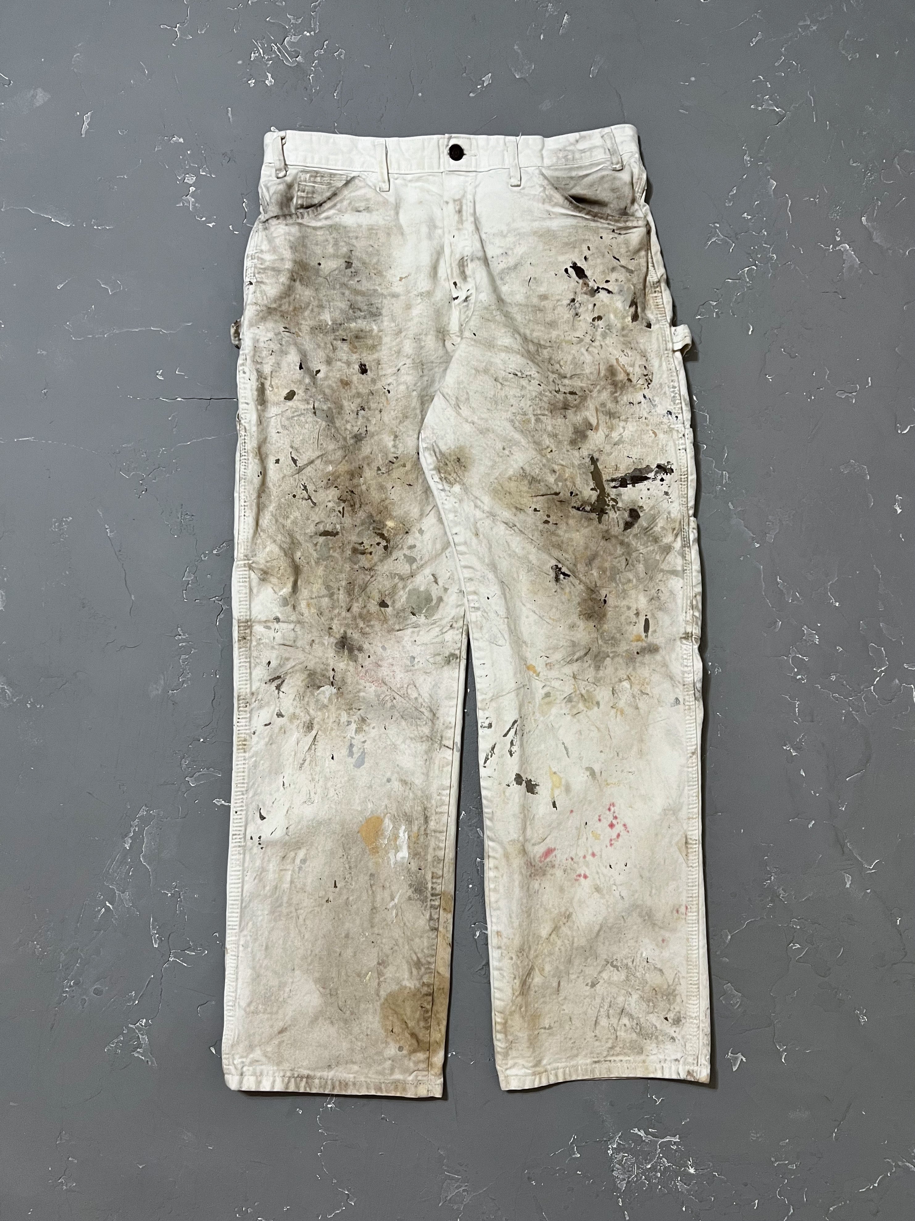 Dickies White Painted Work Pants [33 x 32]