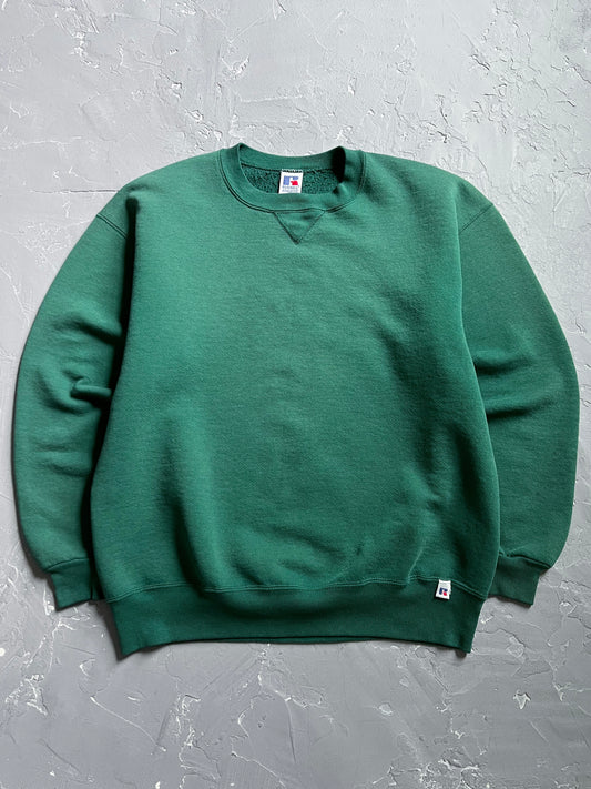 1990s Pine Green Russell Athletic Sweatshirt [L]