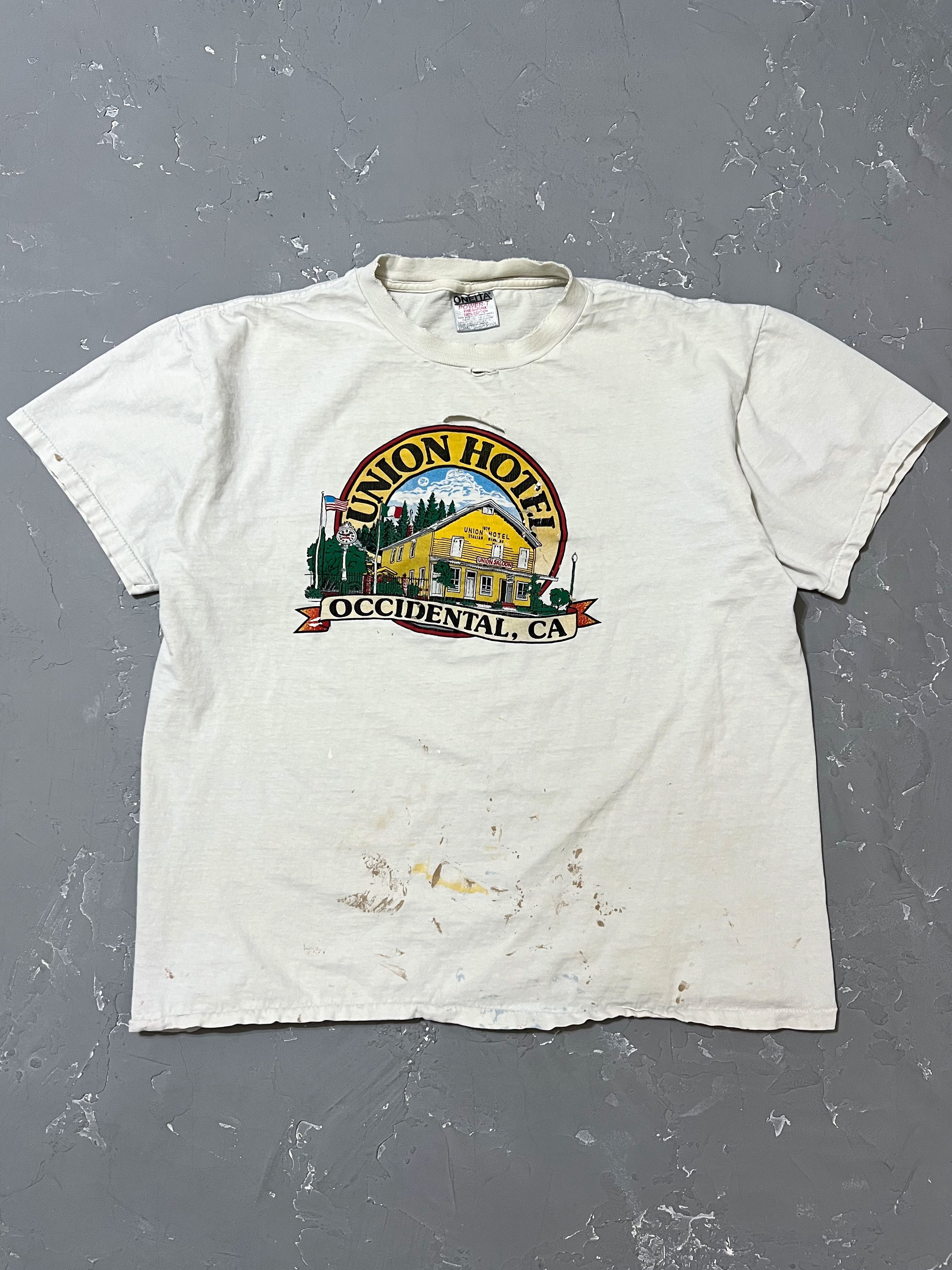 1990s Painted Union Hotel California Tee [XL]