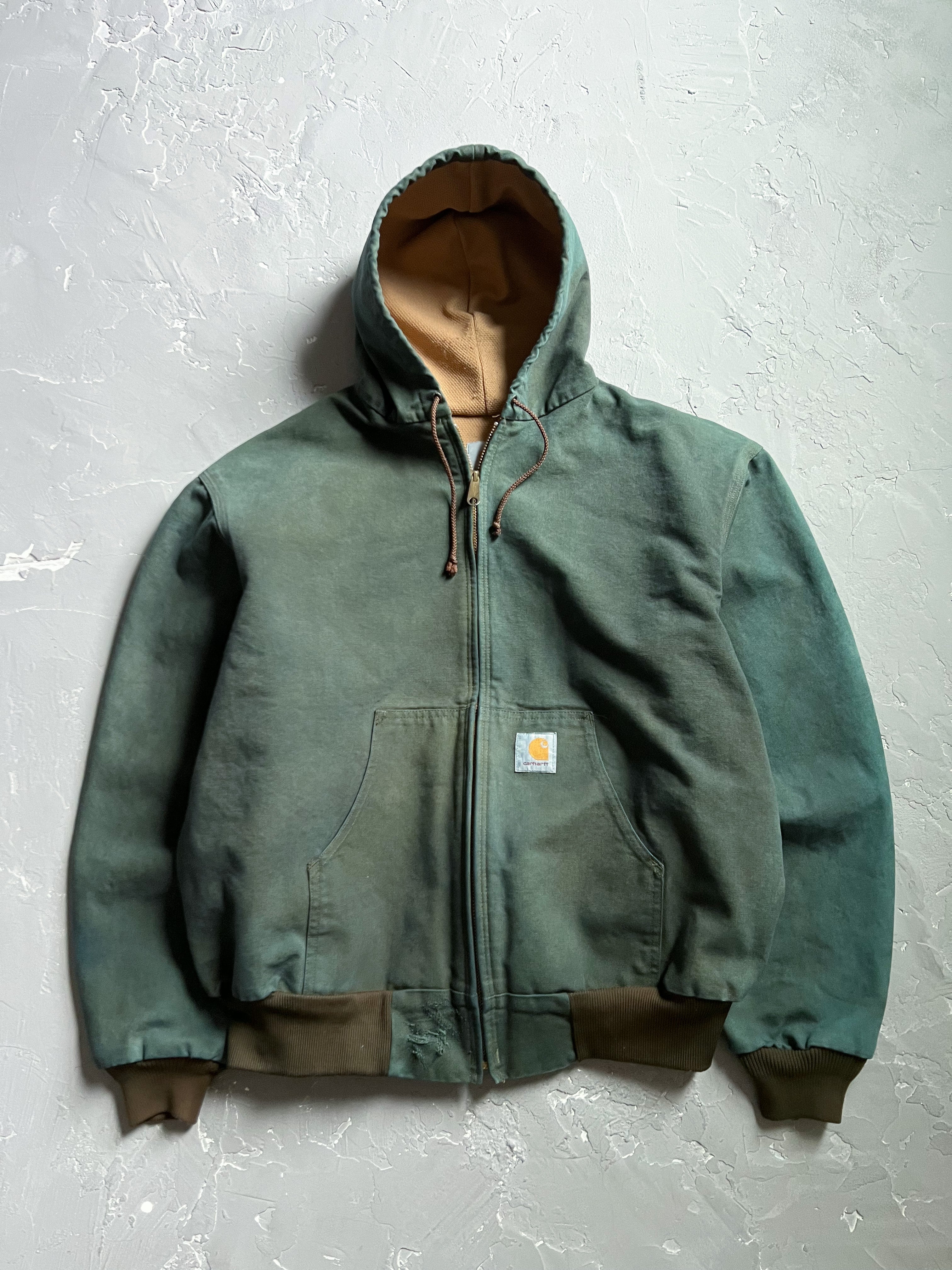 1990s Green Carhartt Hooded Jacket [XL]
