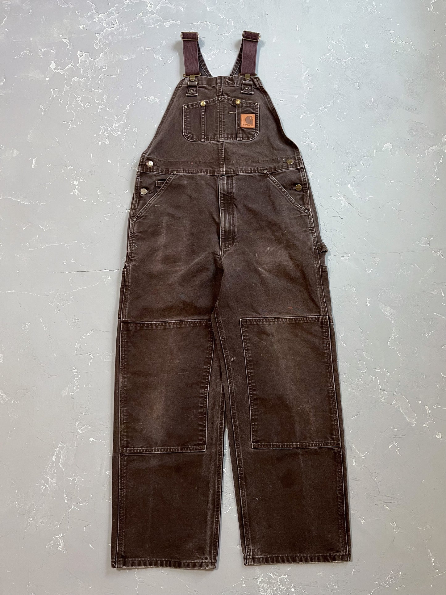 Carhartt Mocha Double Knee Overalls [34 x 30]