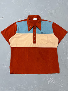 1970s King Louie Chainstitch Bowling Shirt [L/XL]