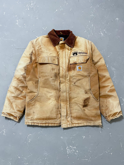 1990s Carhartt Sun Bleached “Mallinckrodt Pharmaceuticals” Work Jacket [M]