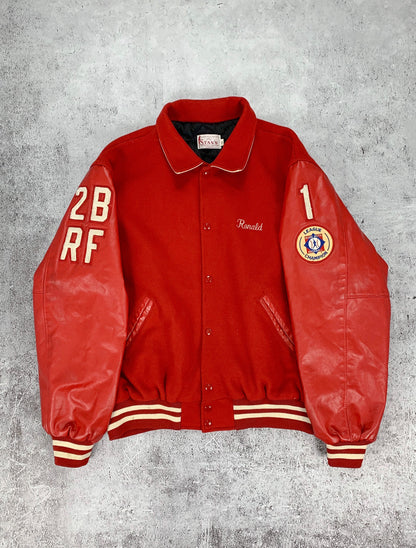 1990s “Ronald” Baseball Back to Back Champions Varsity Jacket [2XL]