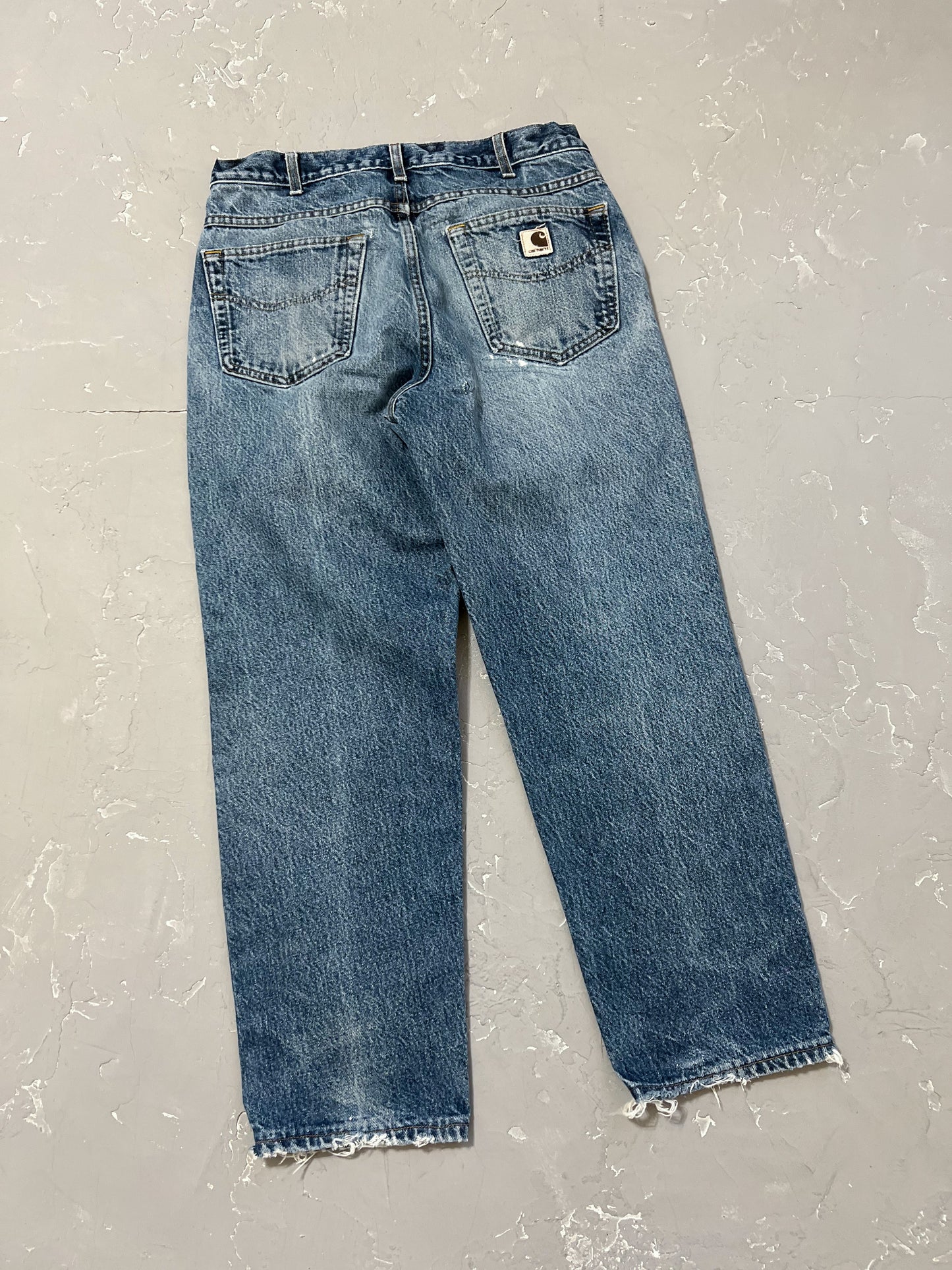 Carhartt Repaired Denim Carpenter Pants [32 x 30]