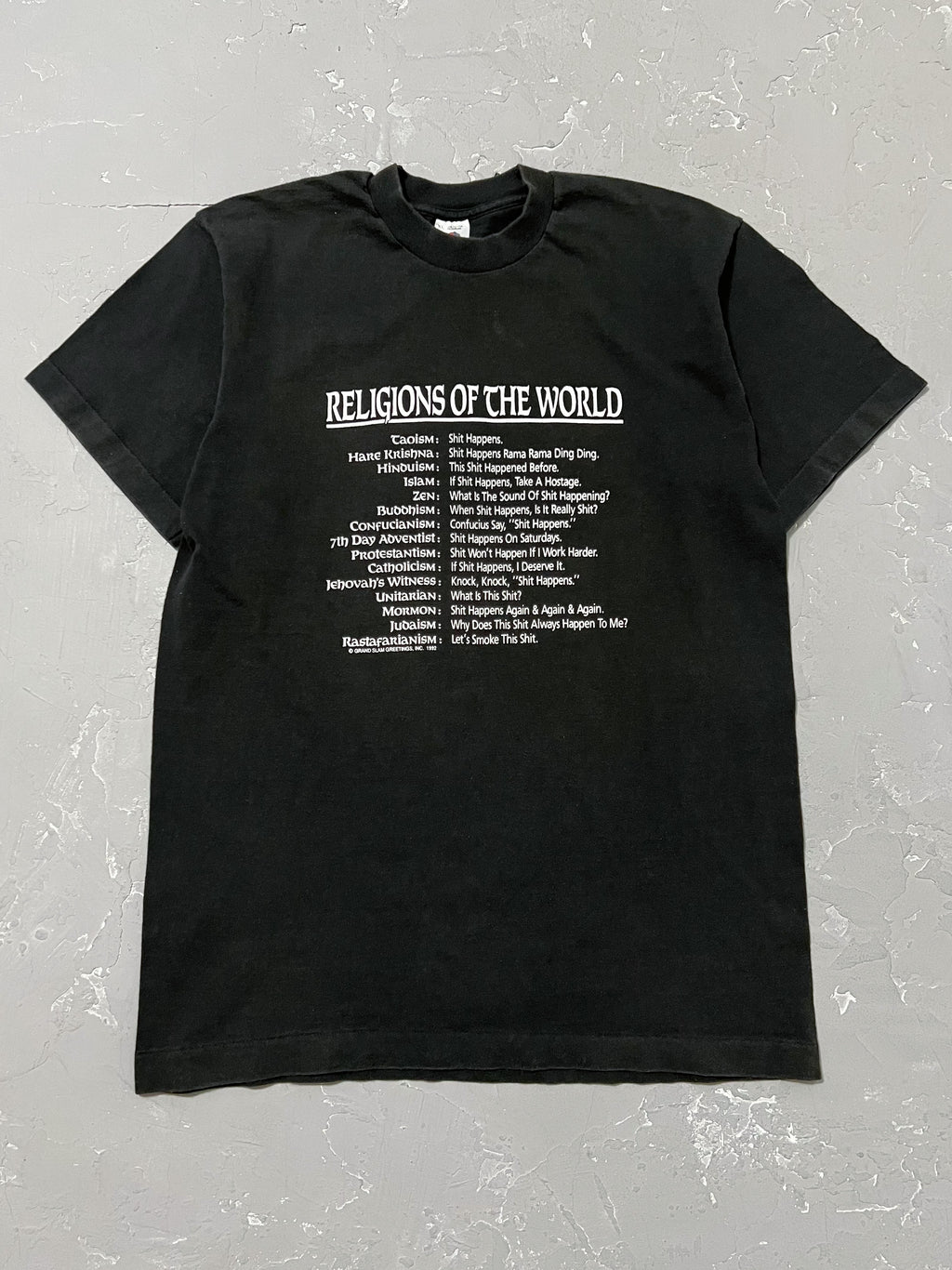 1990s “Religions of the World” Tee [L]