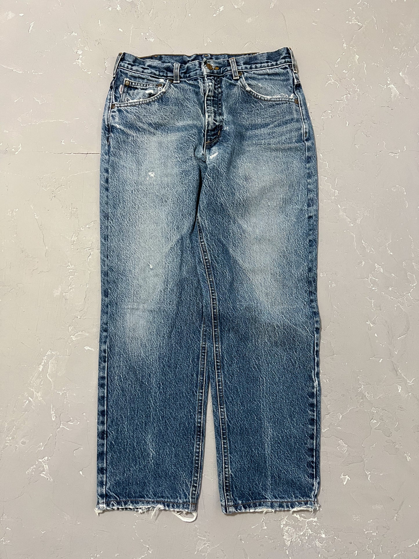 Carhartt Repaired Denim Carpenter Pants [32 x 30]