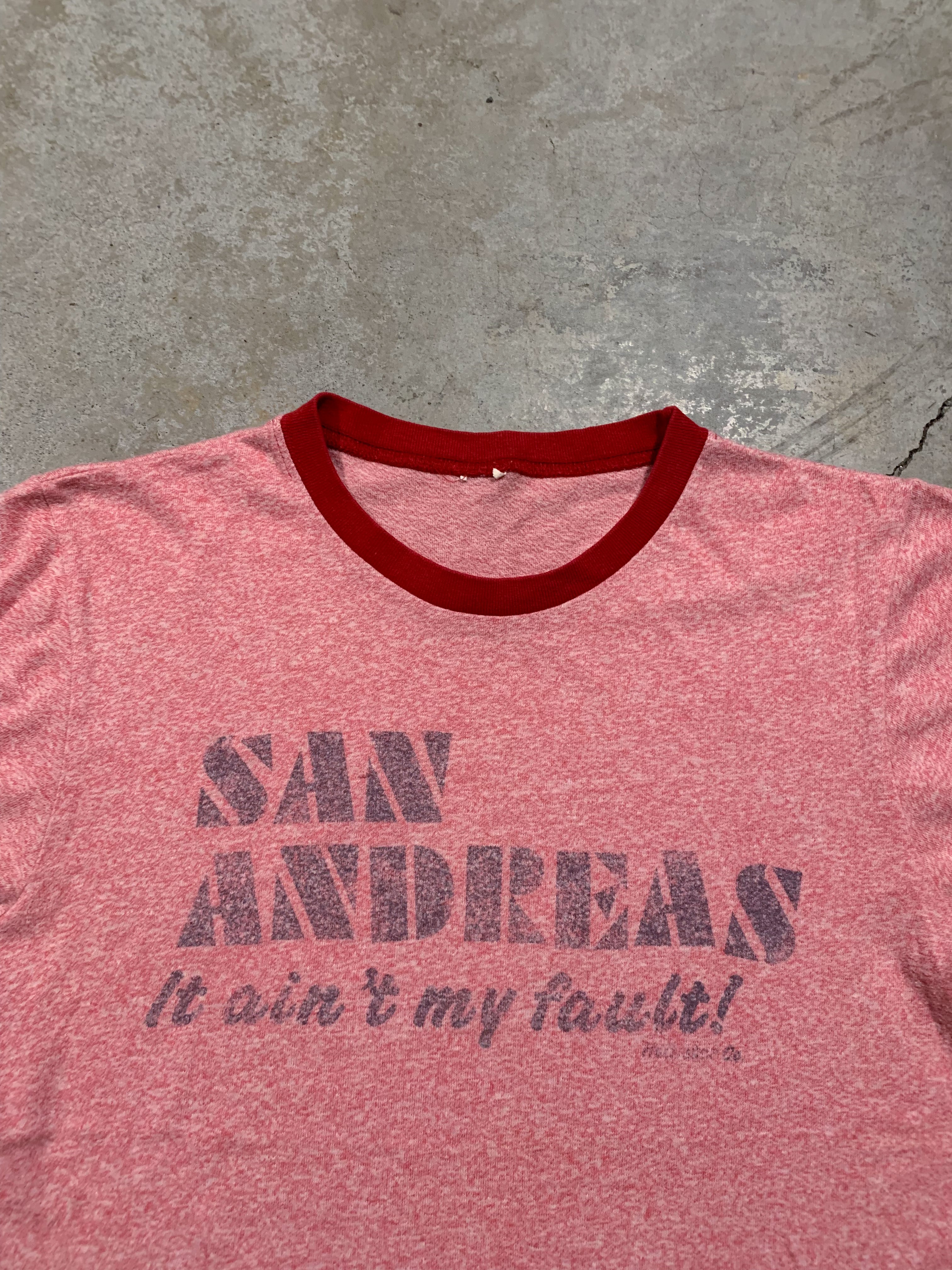 1980s “San Andreas Fault” Ringer Shirt [S]