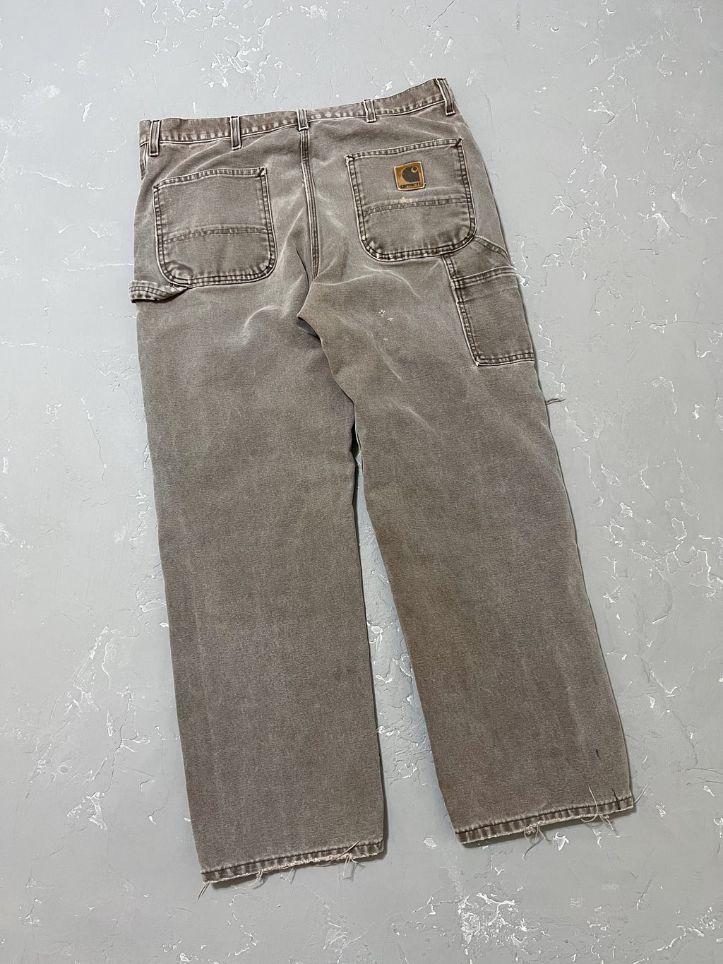 Carhartt Sun Faded Fossil Gray Carpenter Pants [36 x 32]