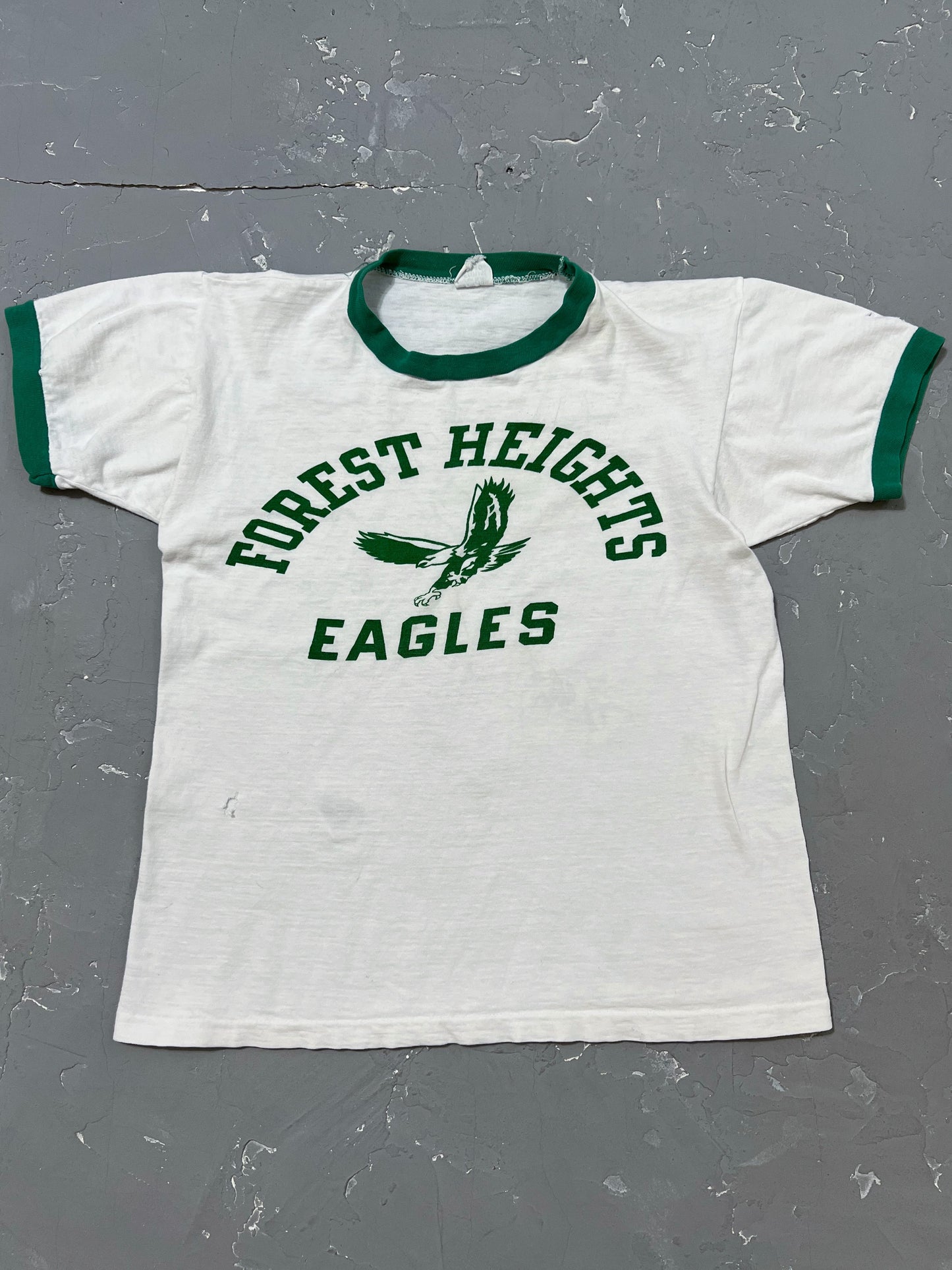 1950s “Forest Heights Eagles” Champion Ringer Shirt [S]