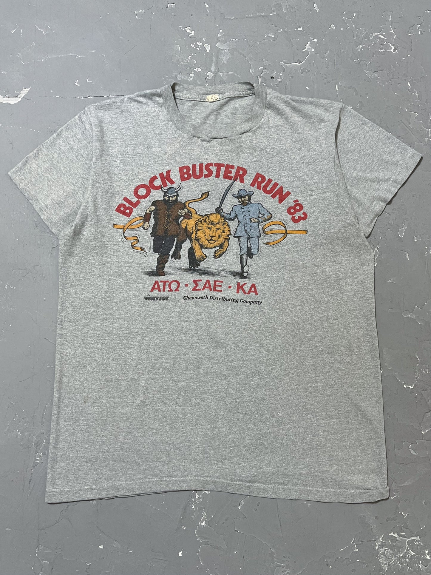 1983 Block Buster Run Tee [L]