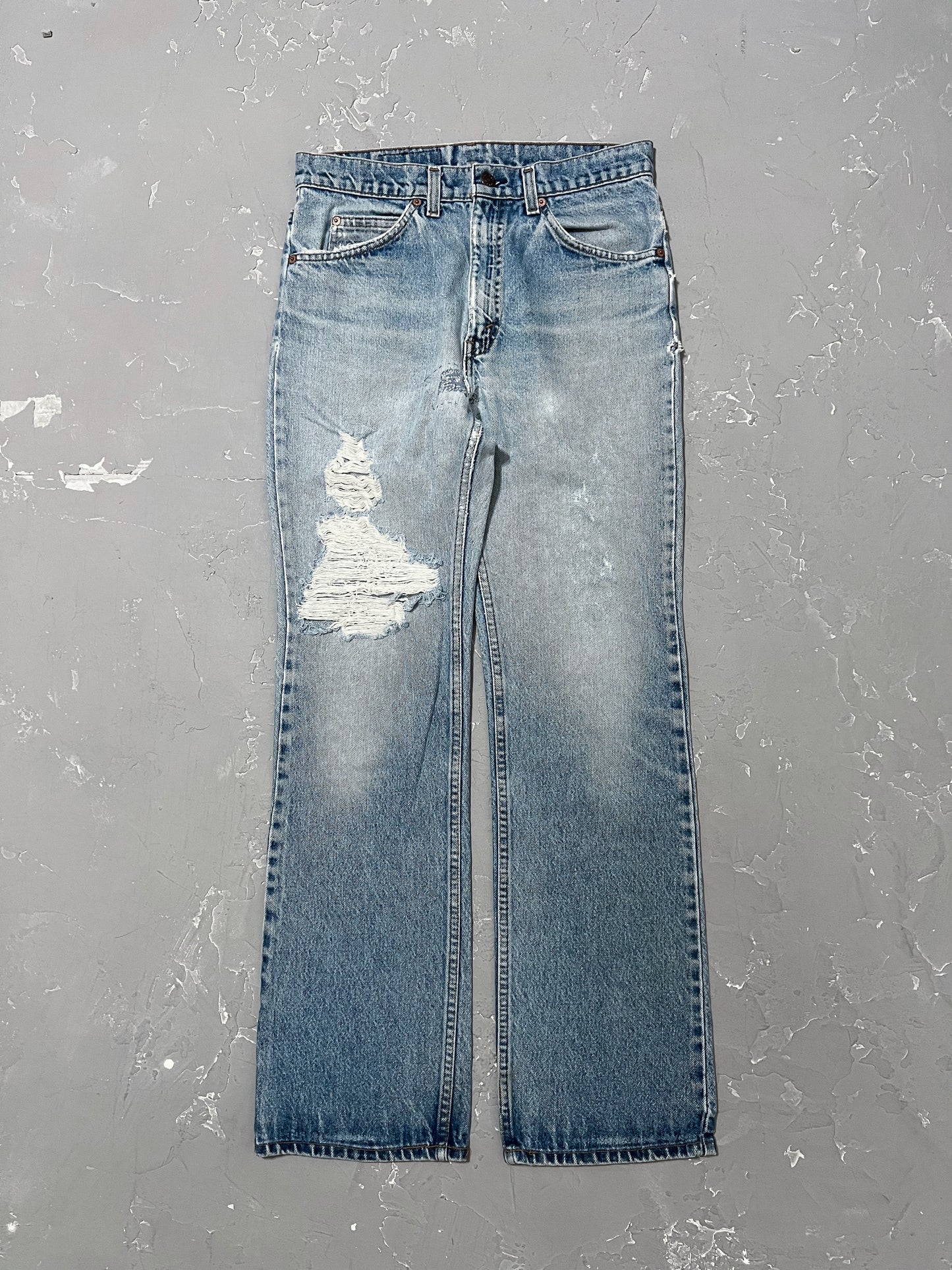 1980s Repaired Flared Levi’s 517 Orange Tabs [31 x 32]