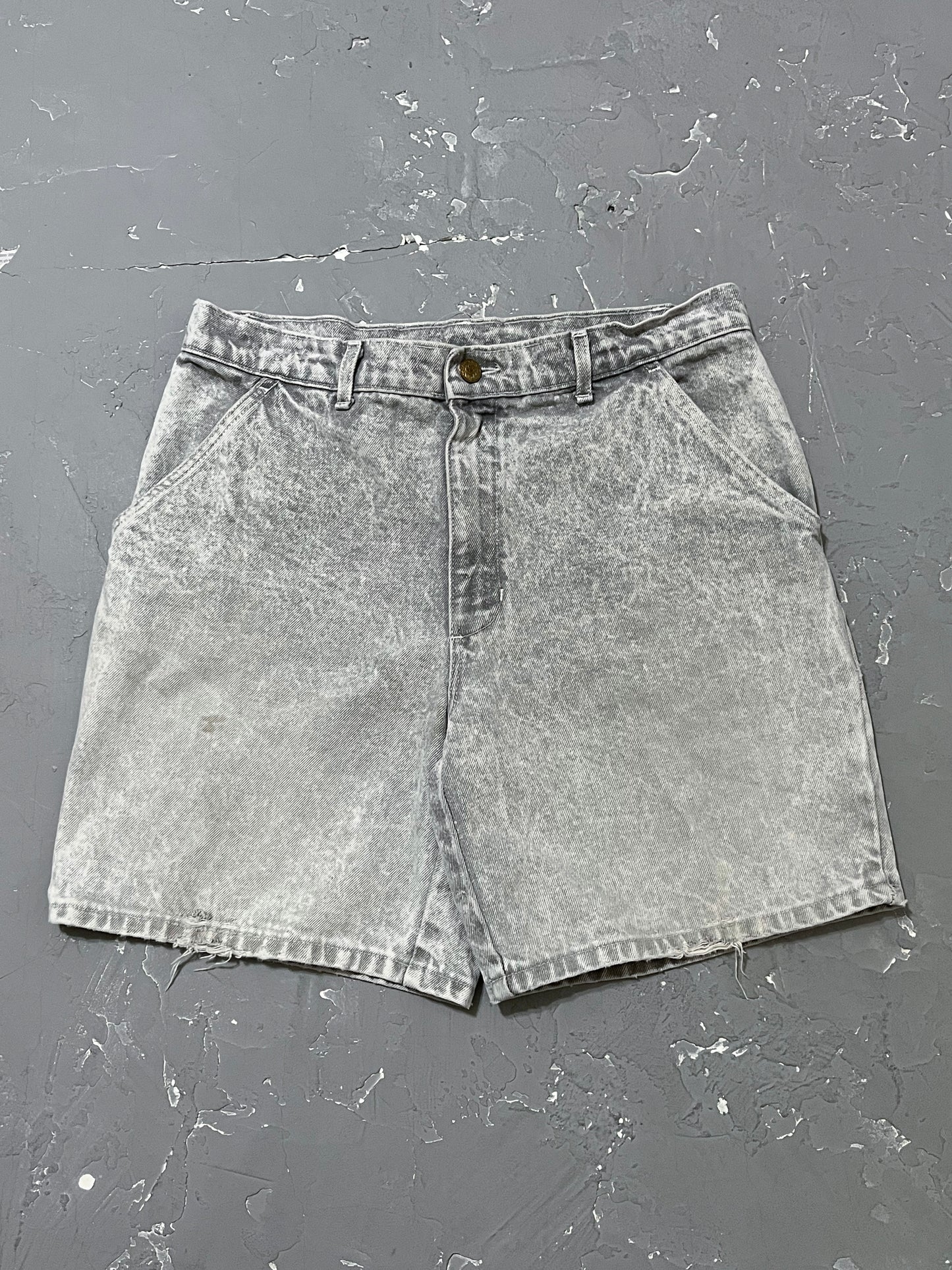 1980s Slate Gray McGregor Denim Shorts [32]