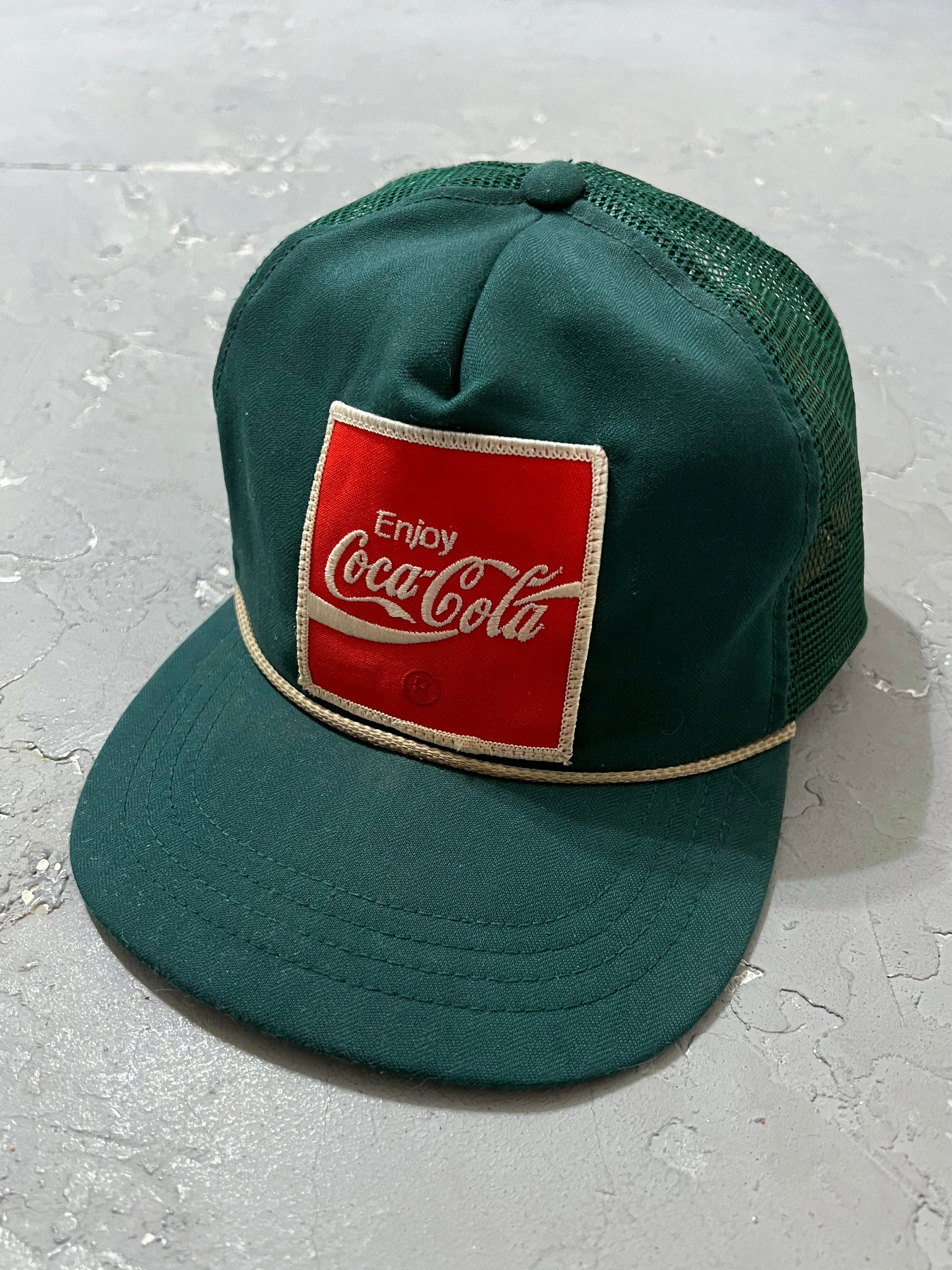 1980s Pine Green “Coca-Cola” Trucker Hat