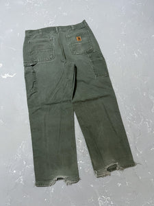 Carhartt Faded Moss Green Carpenter Pants [36 x 30]