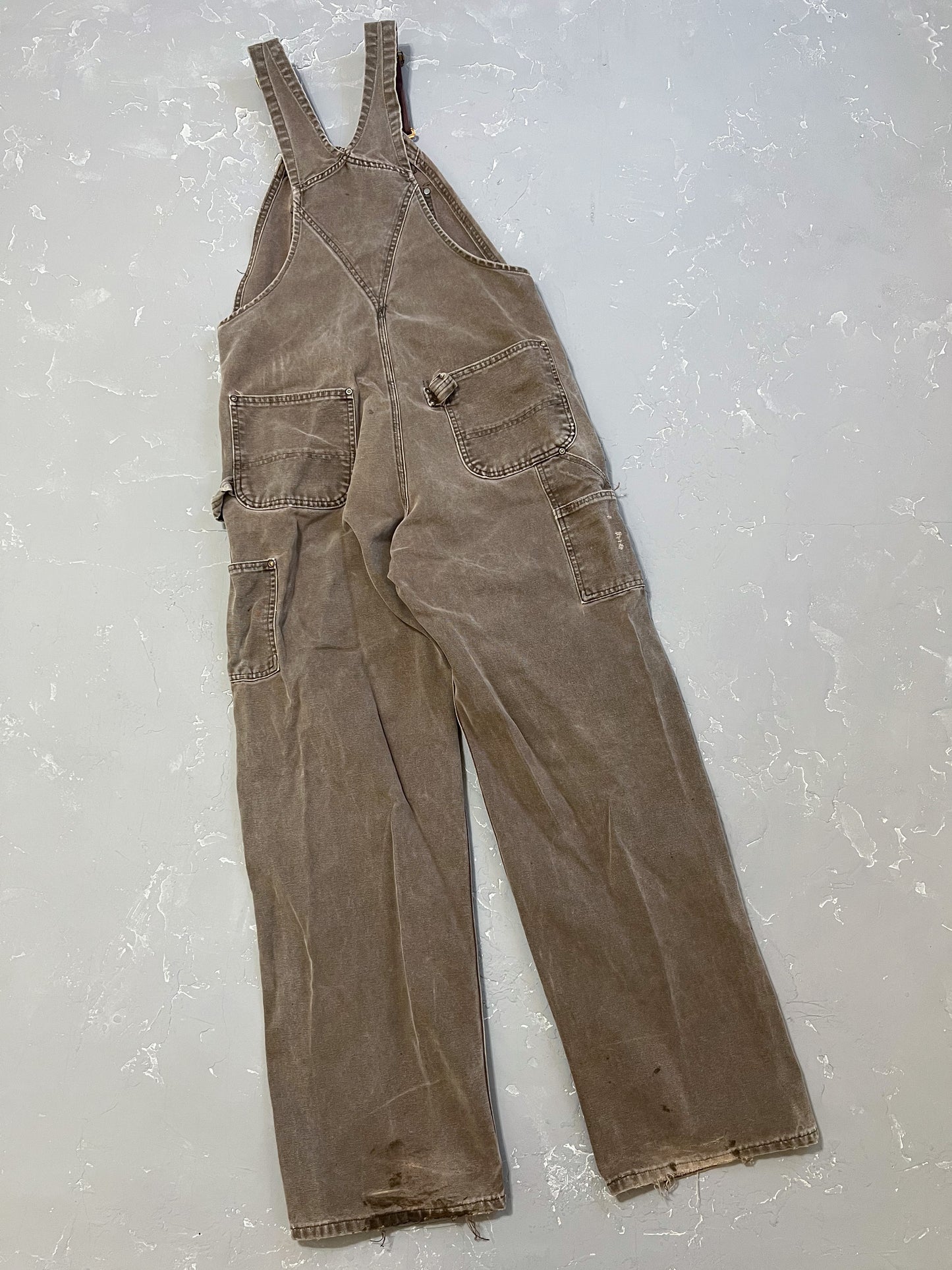 Carhartt Mocha Double Knee Overalls [36 x 34]