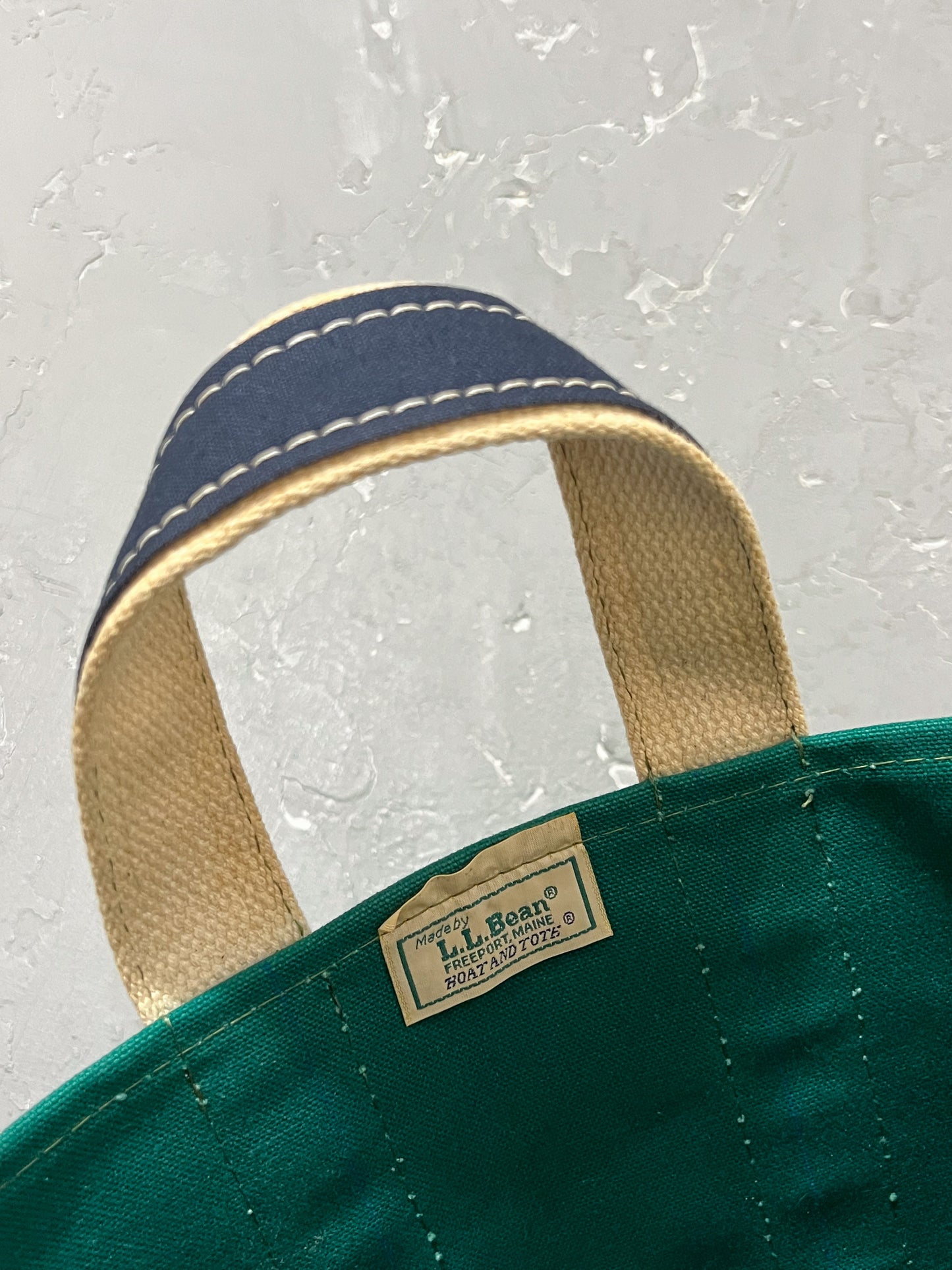 1980s Green/Blue L.L. Bean Boat & Tote Bag