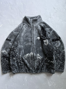 1990s Eagle Deep Pile Fleece Jacket [XL]