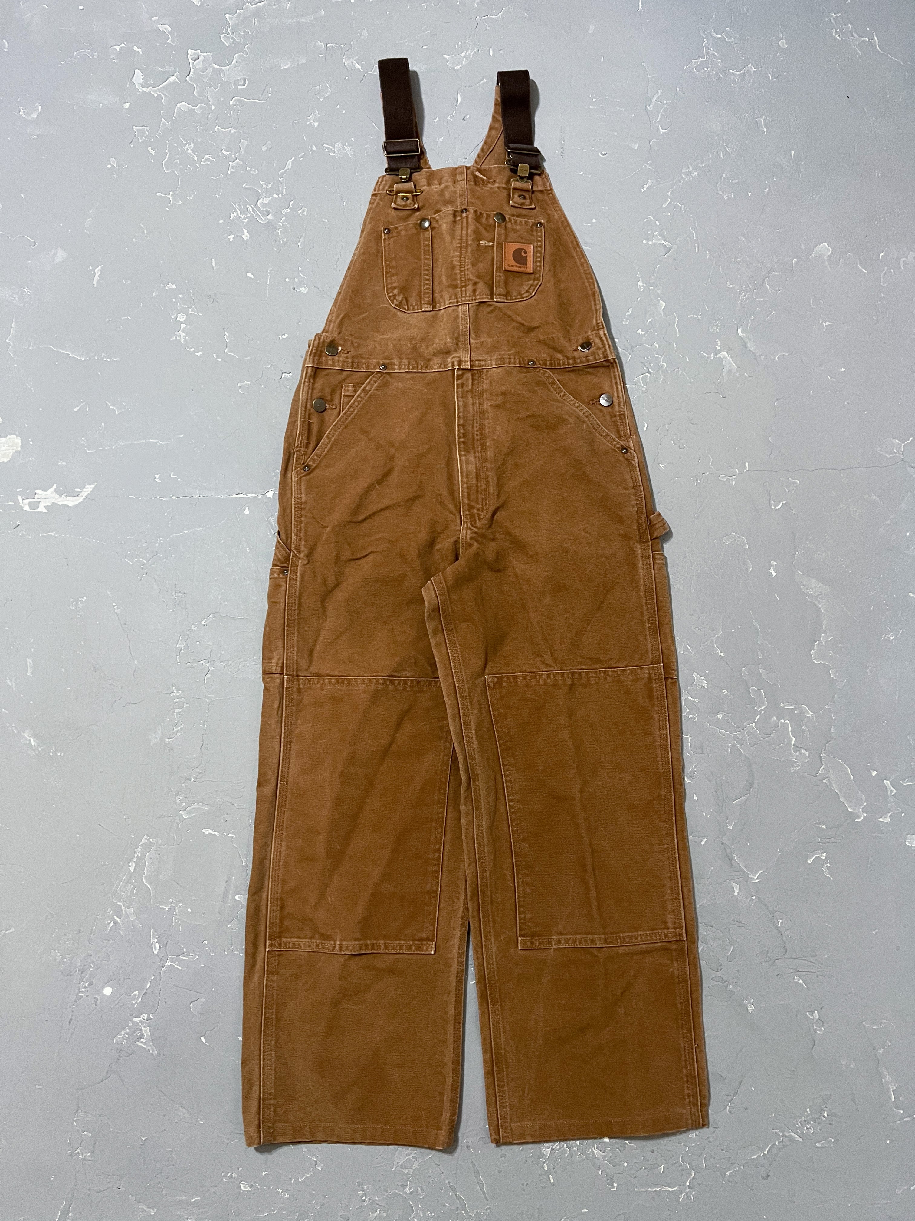 Carhartt USA製 裏地付き Double Knee Overalls VINTAGE CARHARTT DOUBLE KNEE BIB OVERALLS CANVAS , WORWEAR