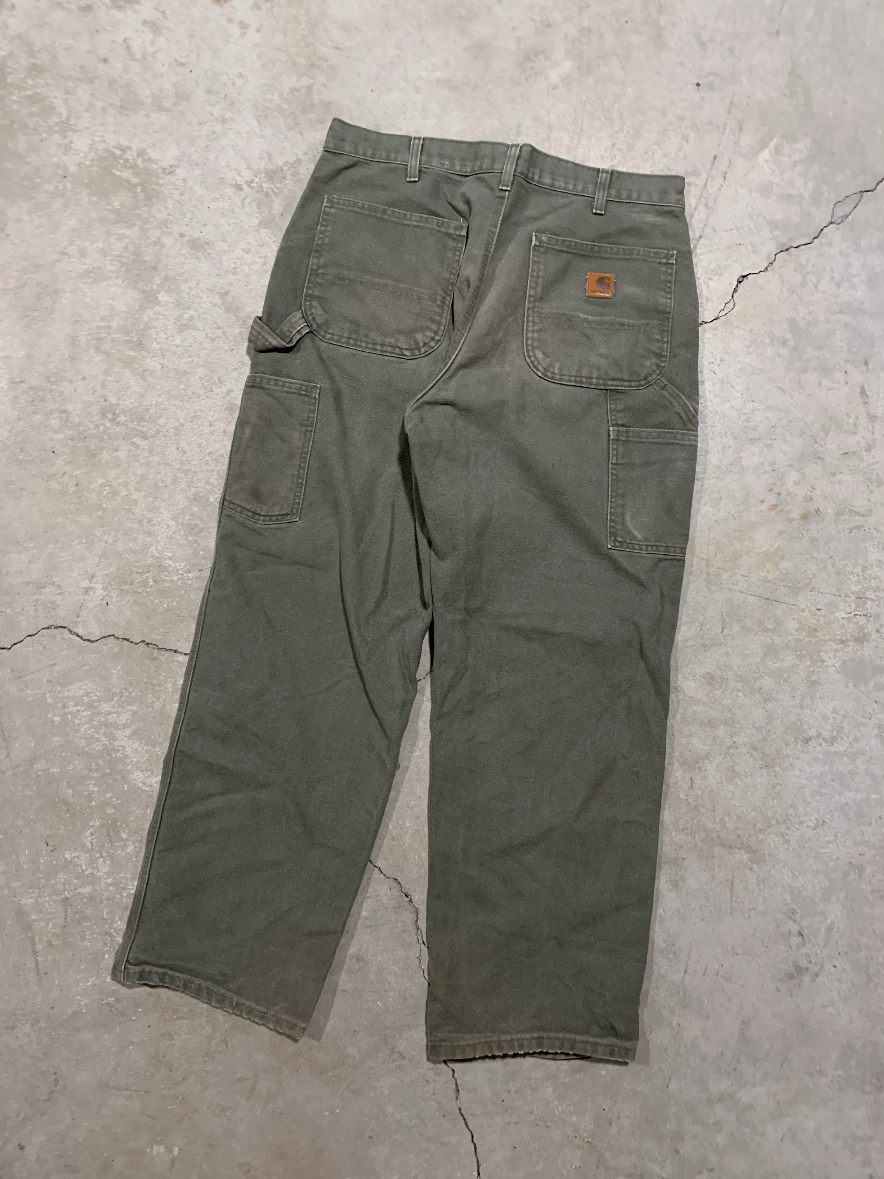 Carhartt Moss Green Carpenter Pants [33 x 30]