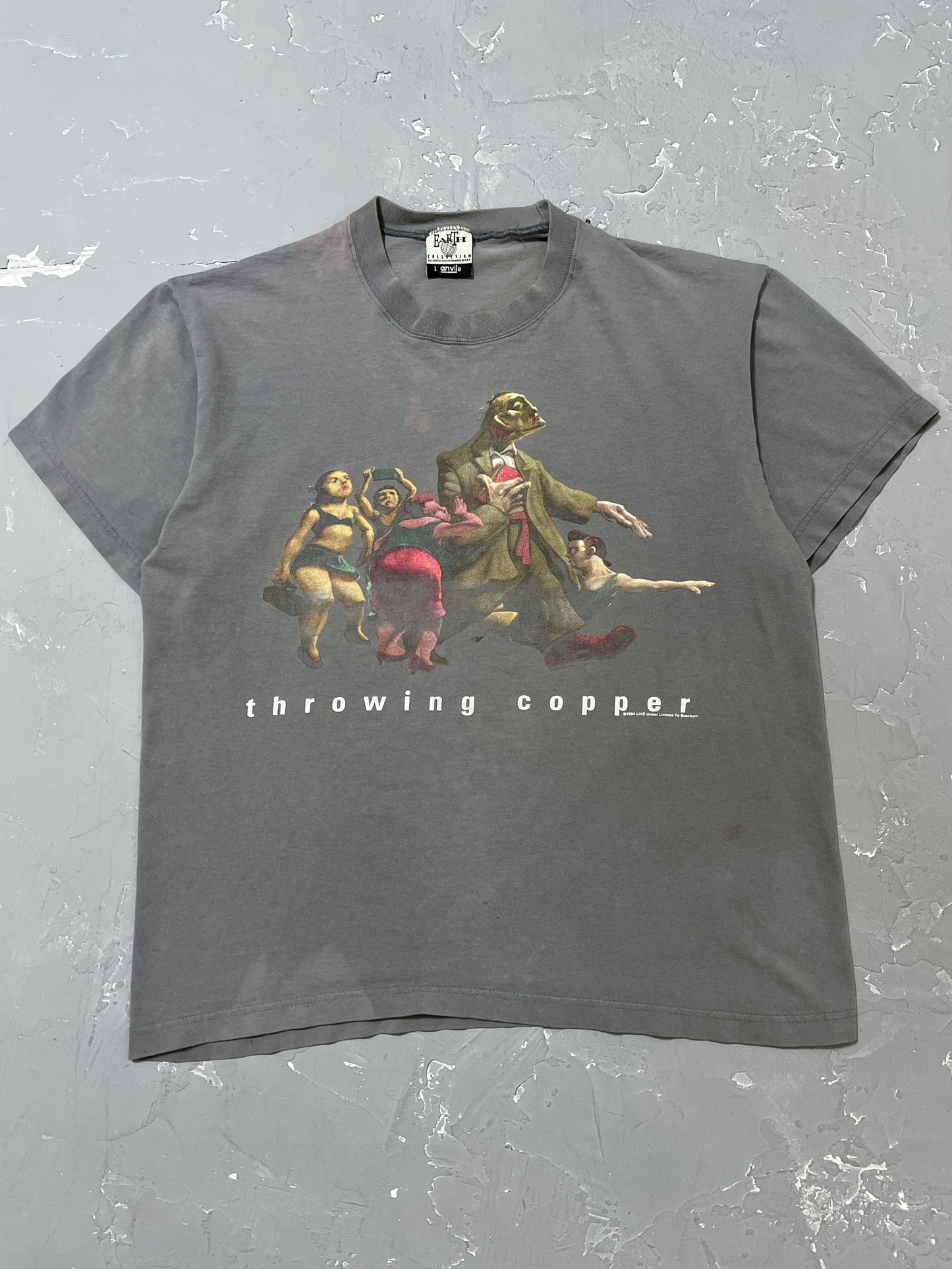 1995 Sun Faded LIVE “Throwing Copper” Tour Tee [L]