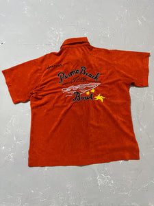 1970s King Louie Chainstitch Bowling Shirt [L/XL]