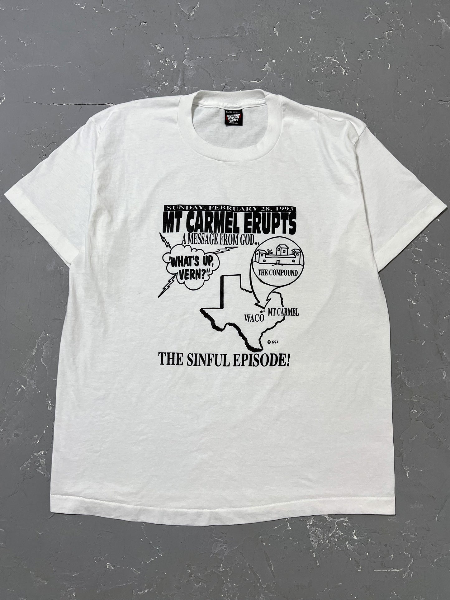 1993 Waco TX “The Branch Dividians” Tee [L/XL]