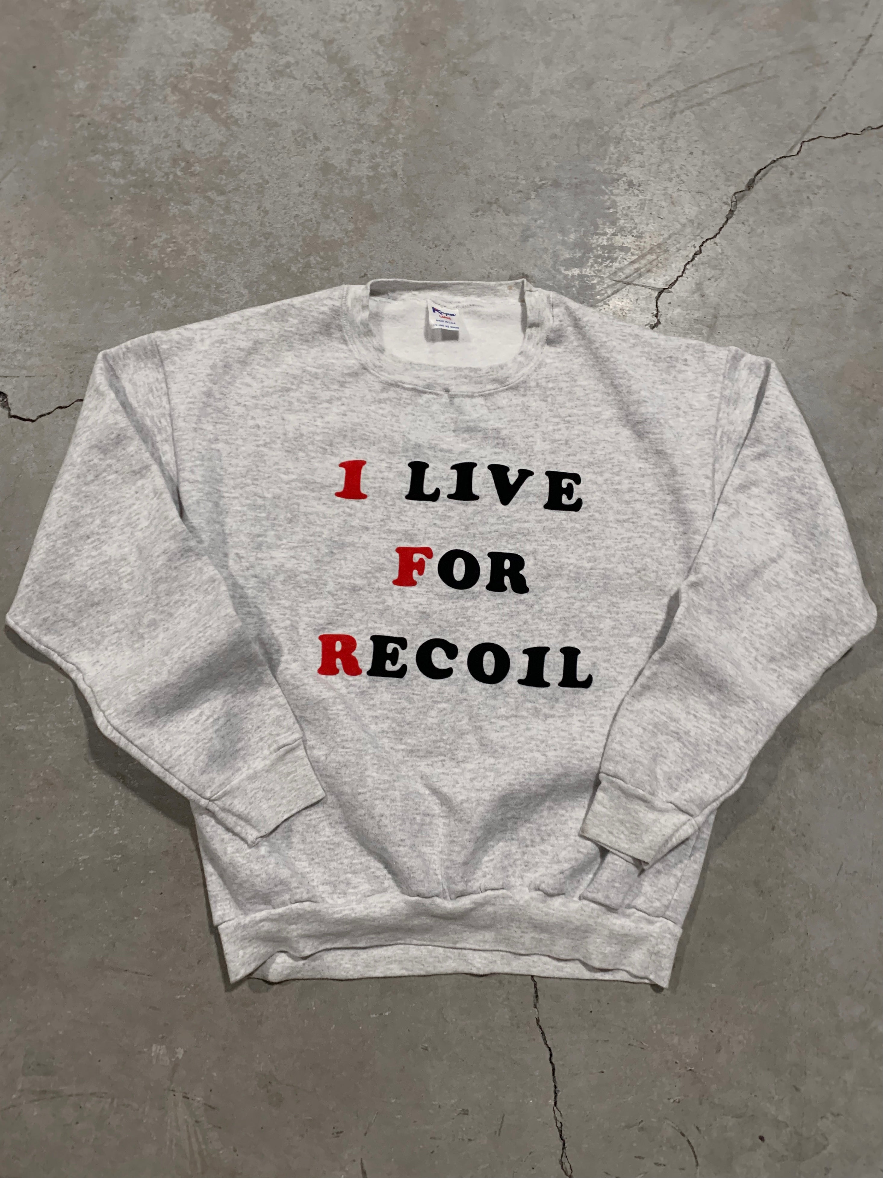 1990s “I Live For Recoil” Sweatshirt [L]