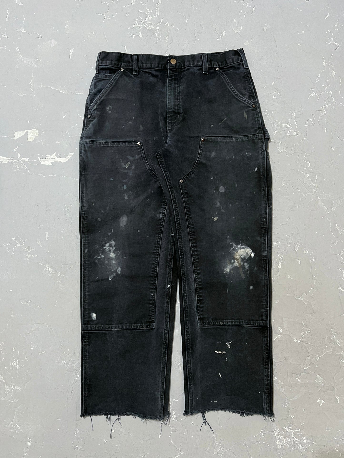 Carhartt Black Painted Double Knee Pants [34 x 30]