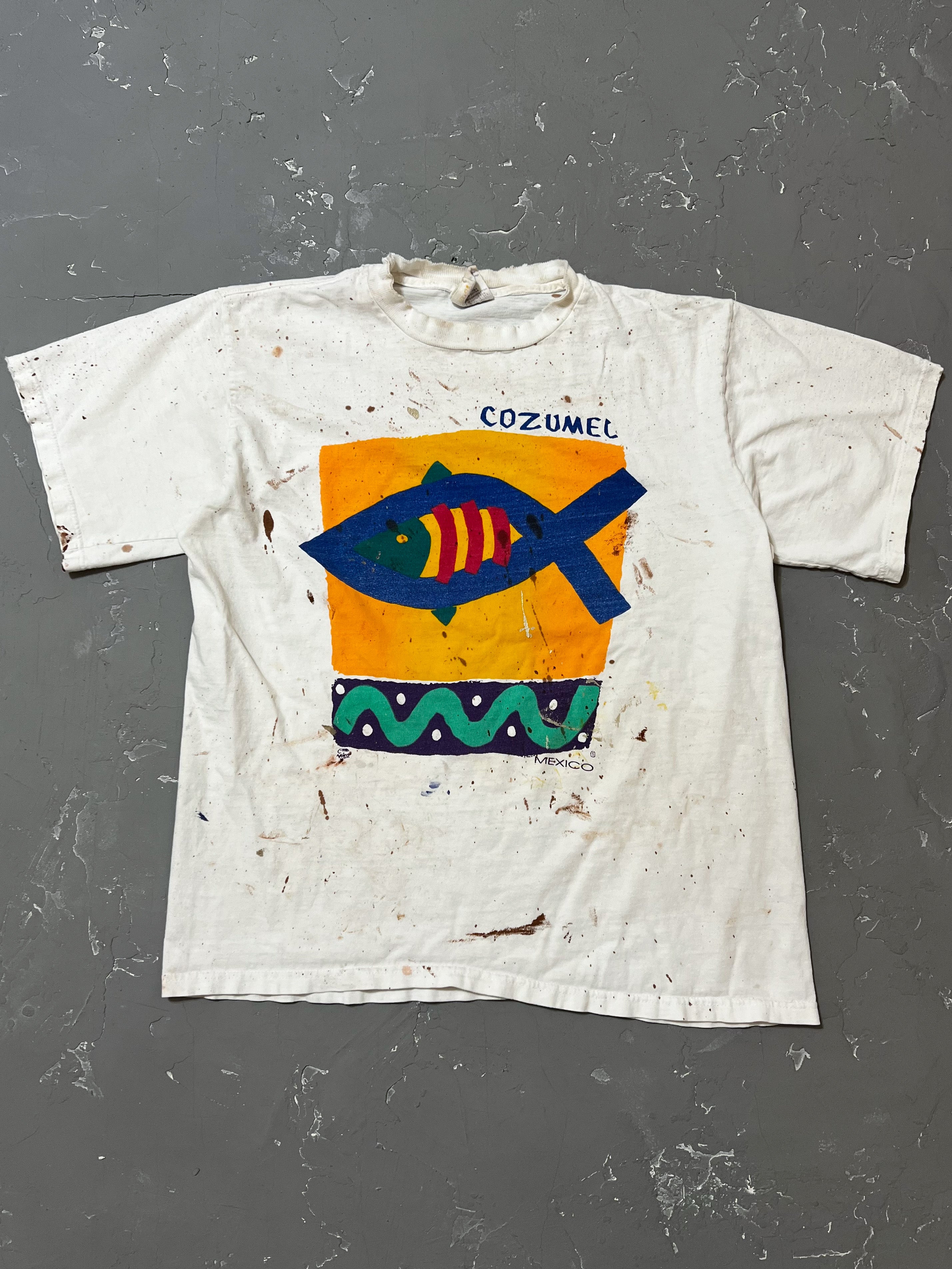 1990s Painted Cozumel Tee [L]
