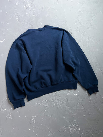 1990s Boxy Navy Russell Athletic Sweatshirt [XL]