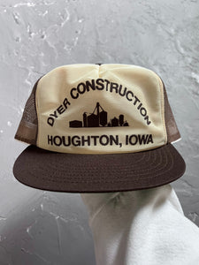 1980s Dyer Construction Trucker Hat