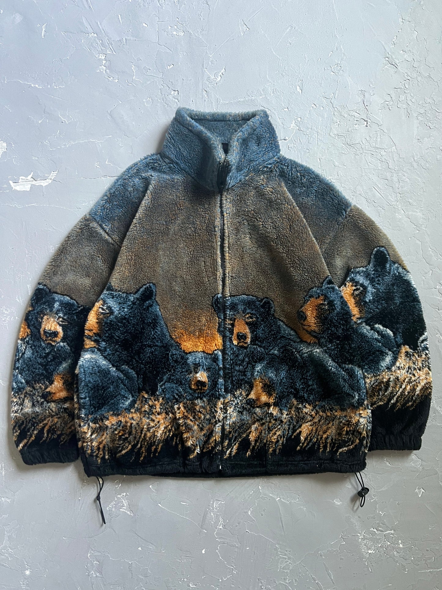 1990s Bear Deep Pile Fleece Jacket [M]