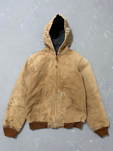 1990s Carhartt Sun Faded Hooded Jacket [S]