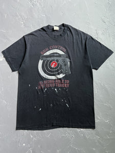 1980s Gun Control Is Being Able To Hit Your Target Tee [L]