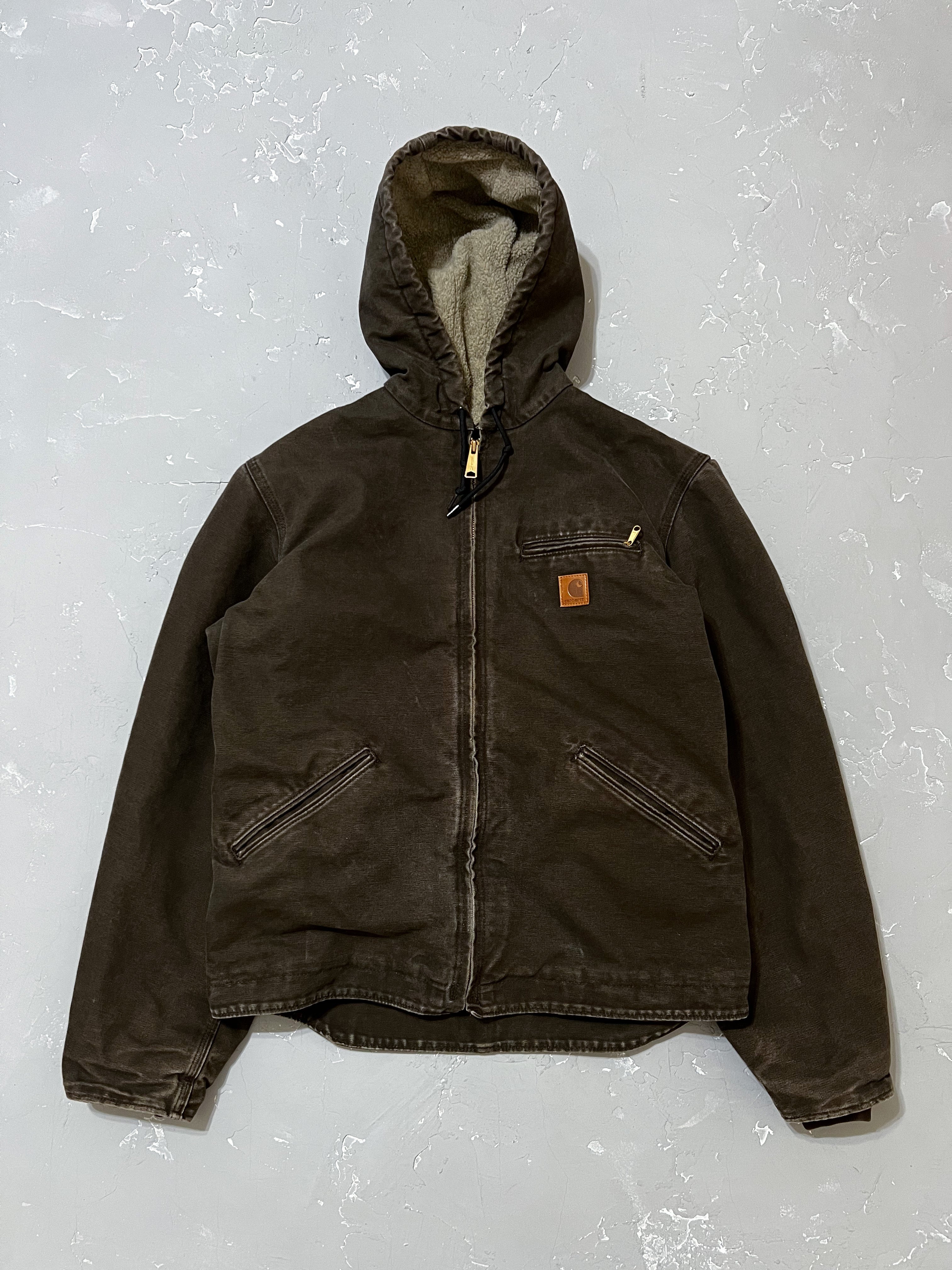 Carhartt Chocolate Hooded Work Jacket [M]