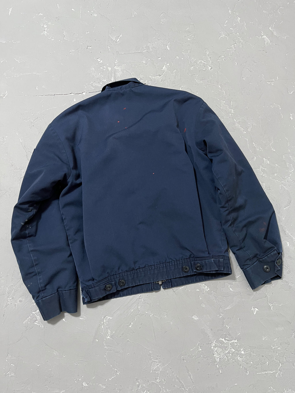 1980s Navy Painted Work Jacket [S]