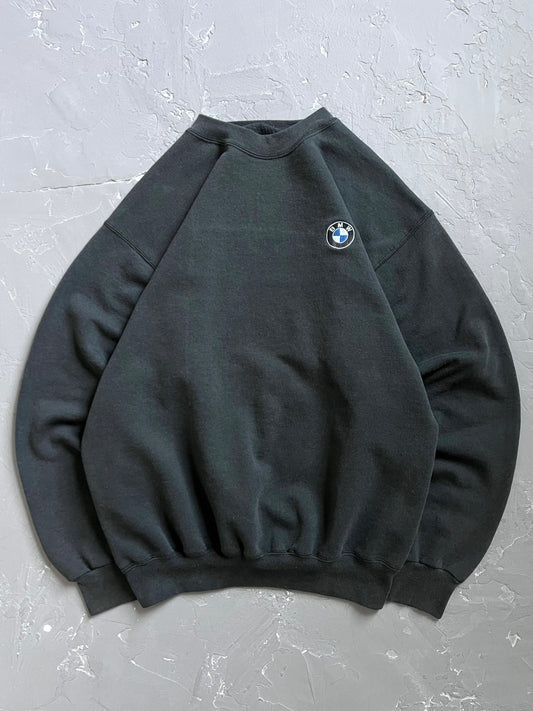 1990s Faded Black BMW Sweatshirt [L]