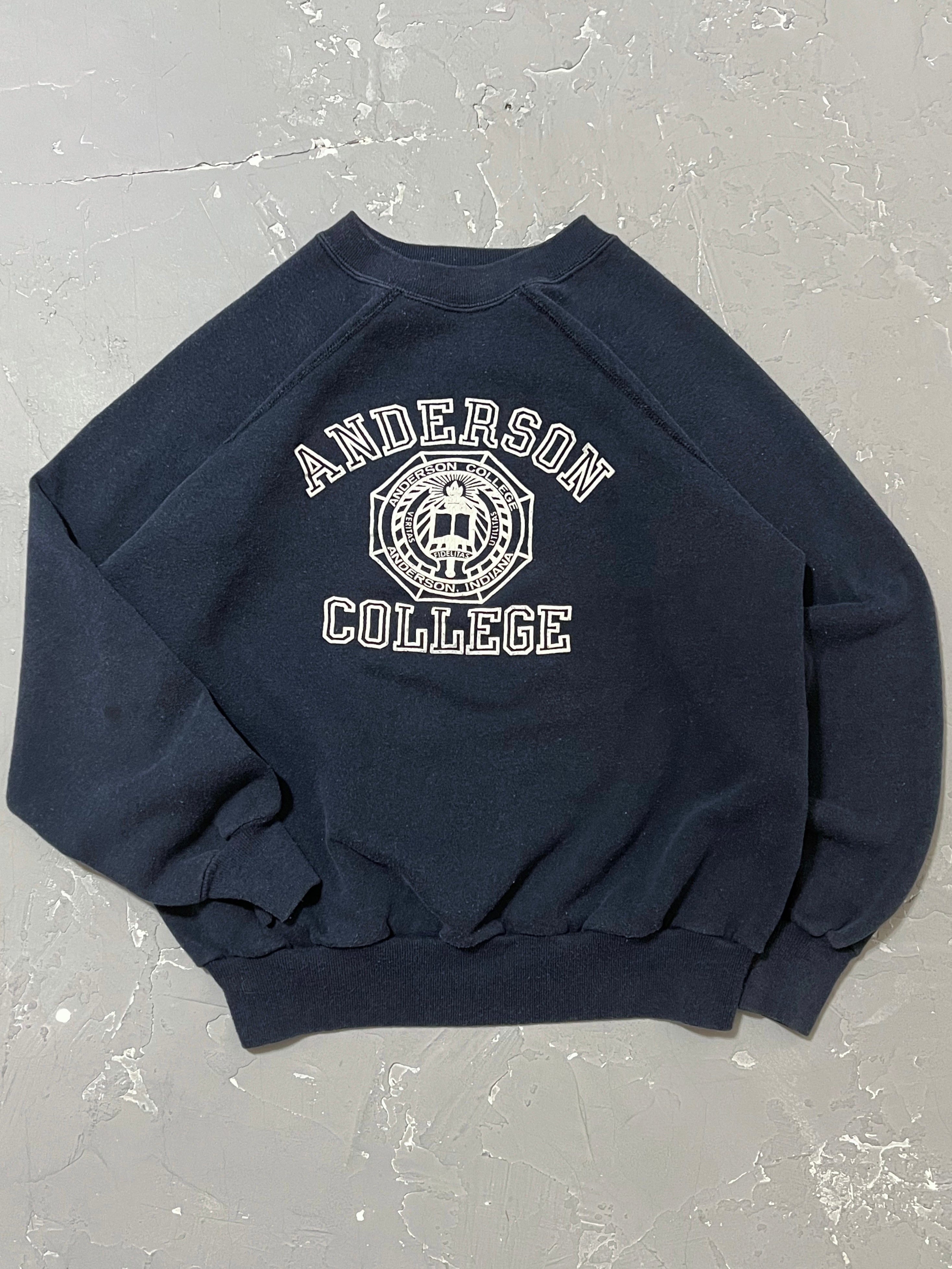 1970s Anderson College Raglan Sweatshirt [M]