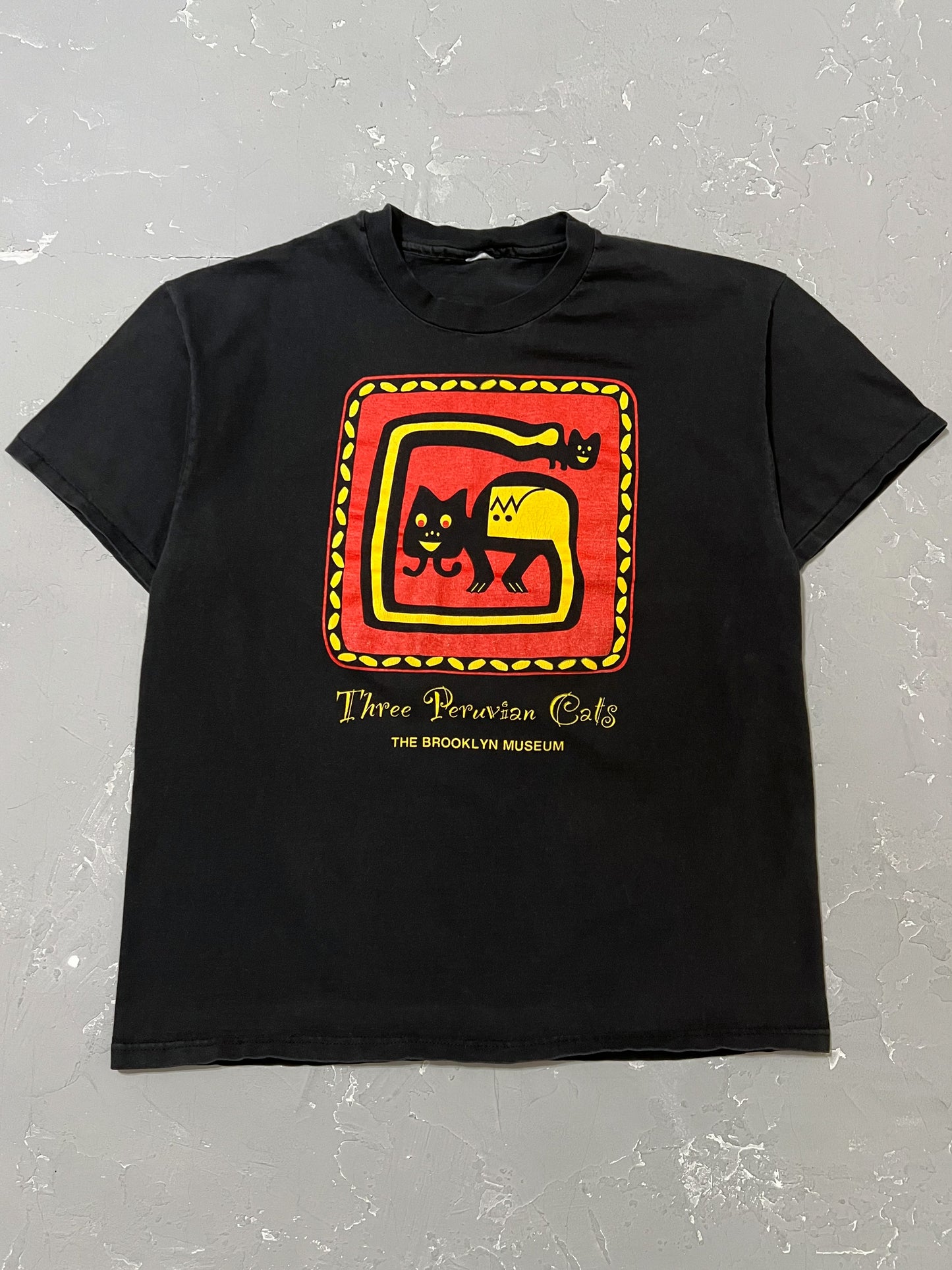 1990s Brooklyn Museum “Three Peruvian Cats” Tee [XL]