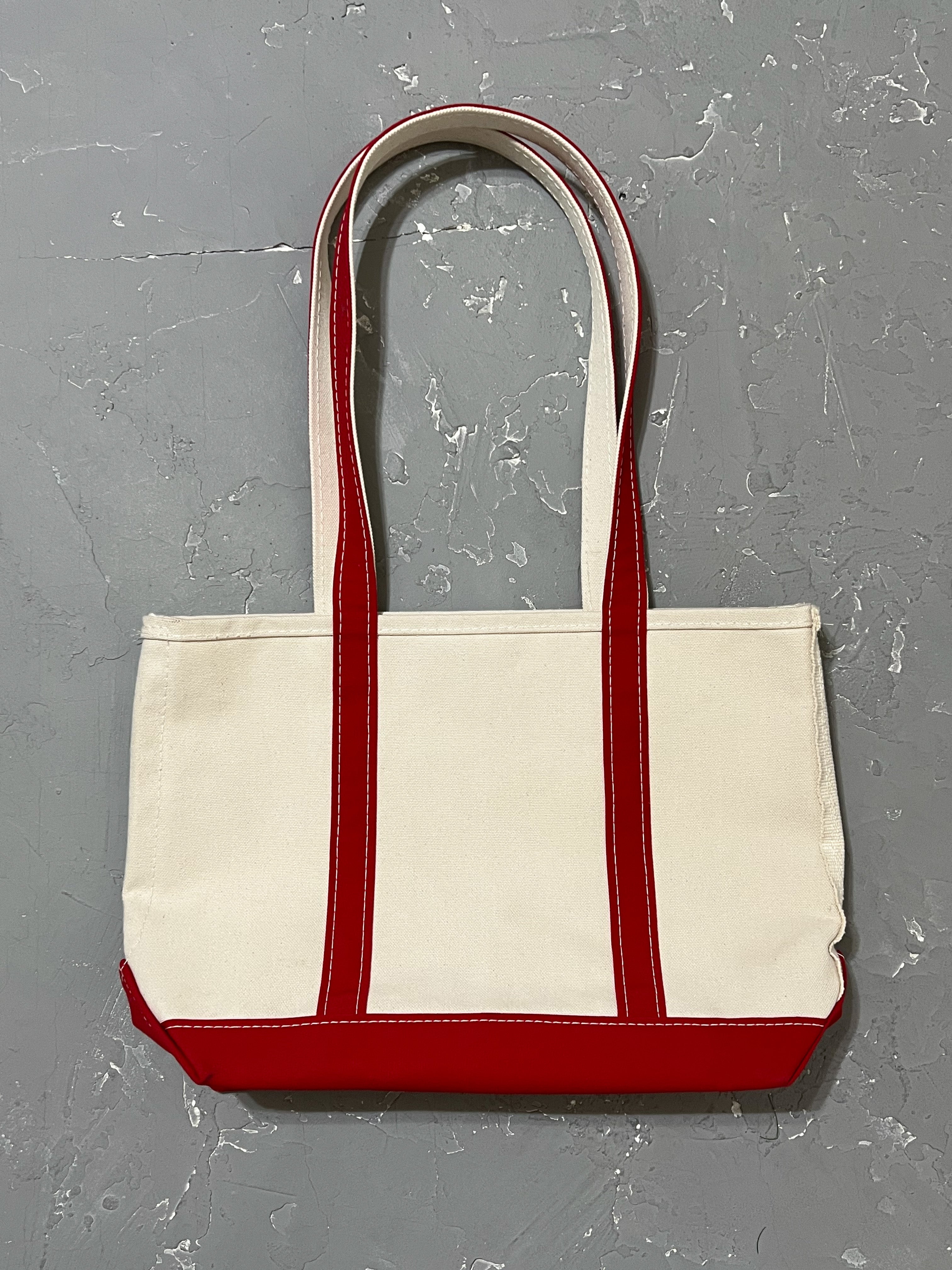 1990s White/Red L.L. Bean Boat & Tote Bag – From The Past