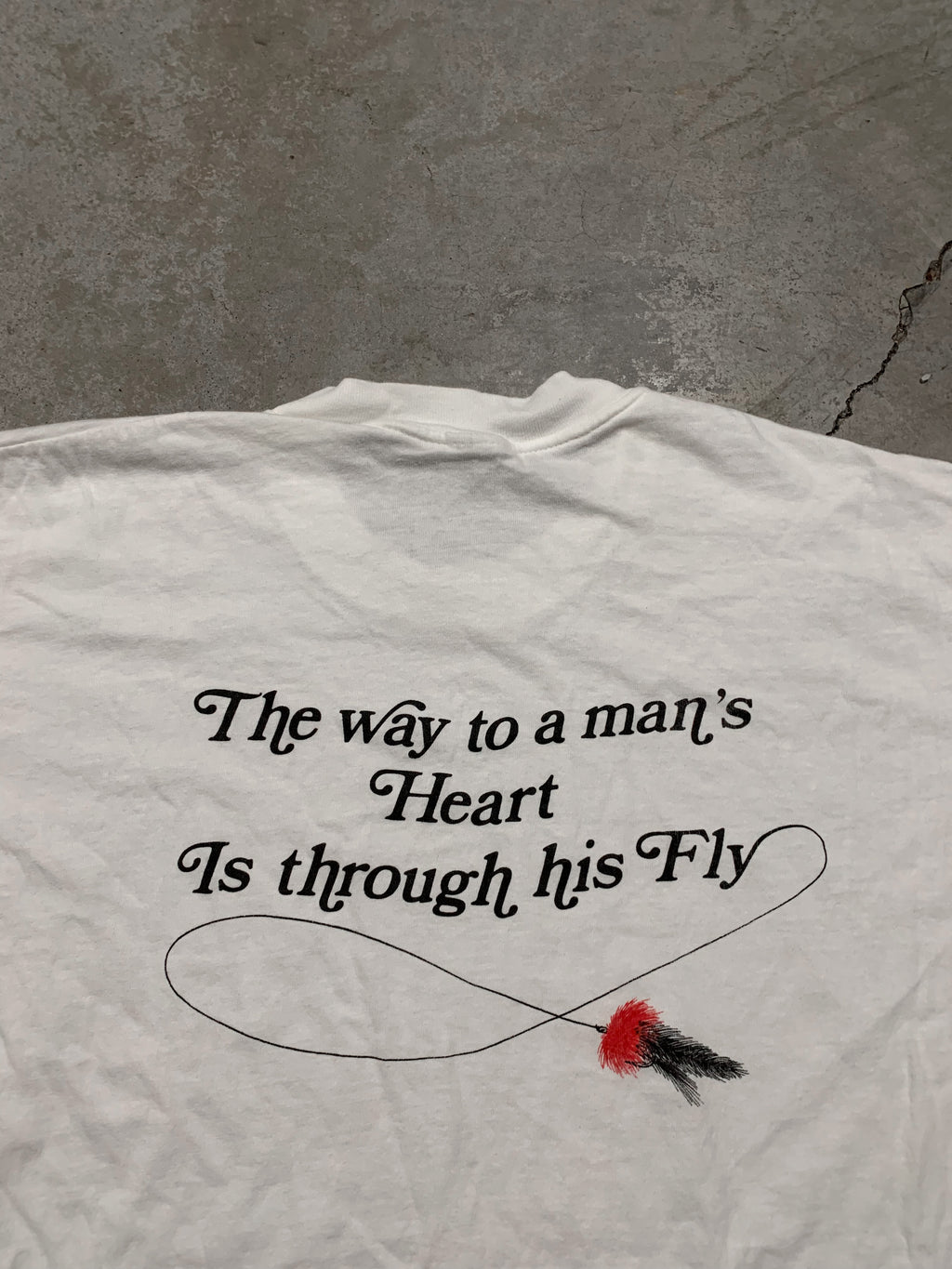 1990s “The Way To A Man’s Heart Is Through His Fly” Tee [XL]