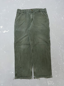 Carhartt Faded Moss Green Carpenter Pants [36 x 30] – From The Past