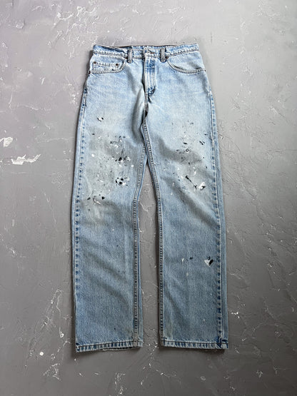 1990s Light Wash Painted Levi’s 505 [32 x 32]