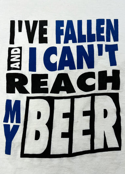 1990s “I’ve Fallen & I Can’t Reach My Beer” Tee [L]