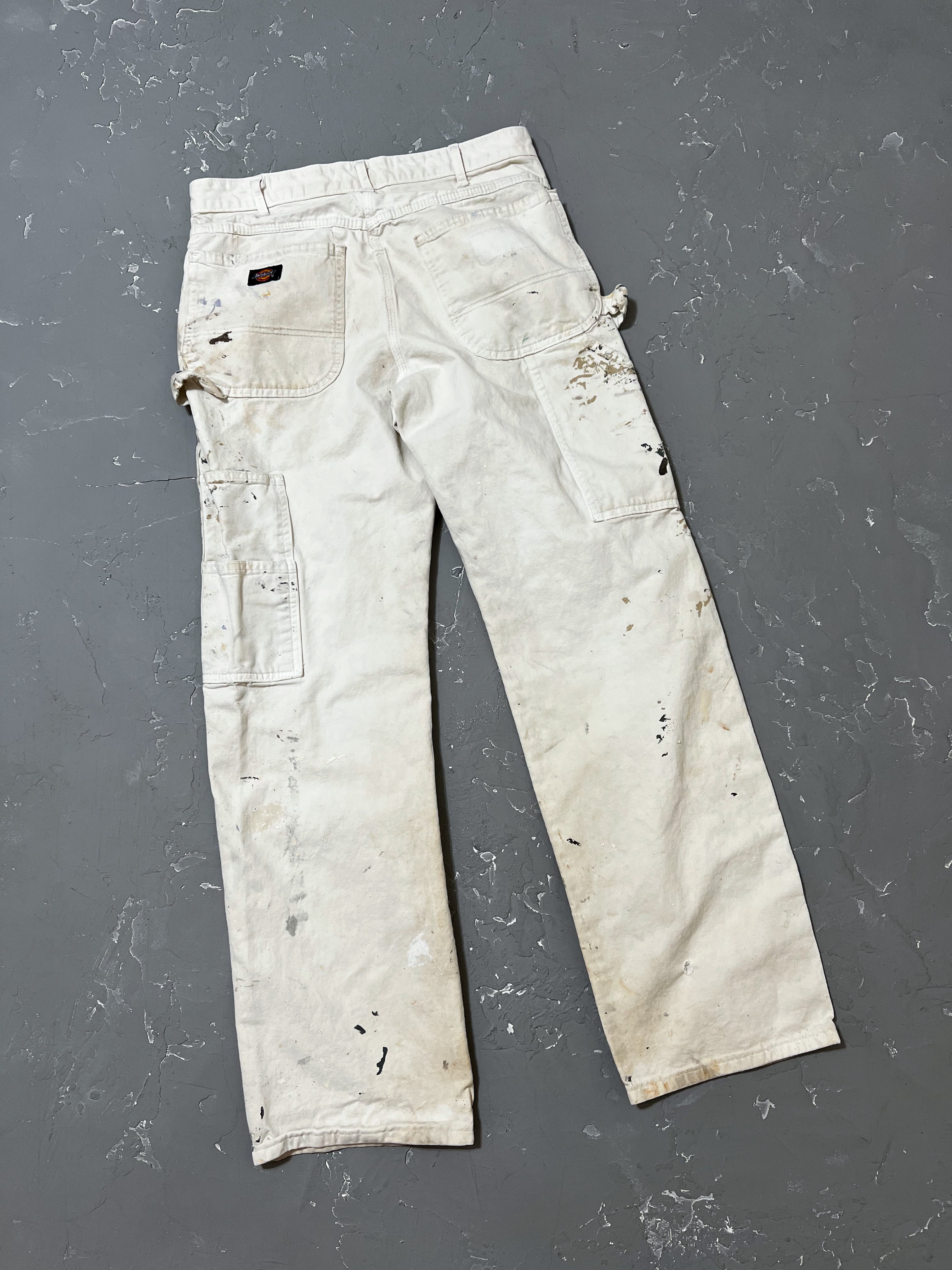 Dickies White Painted Work Pants [31 x 31]
