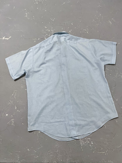 1980s Sky Blue Button Up Shirt [XL]