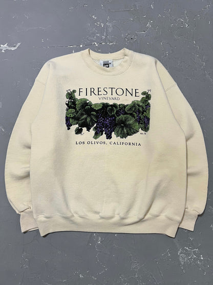 1990s Cream “Firestone Vineyard” Sweatshirt [L]